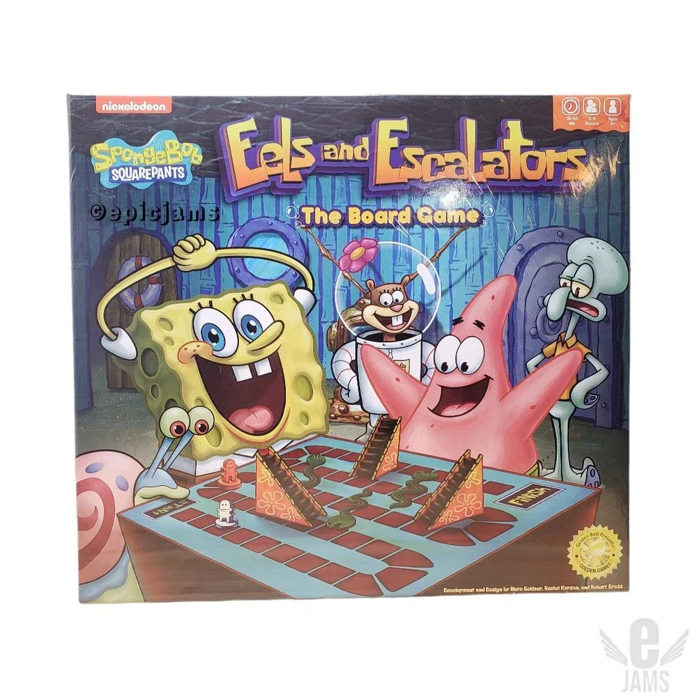 SpongeBob SquarePants Eels And Escalators The Board Game - Exclusive New